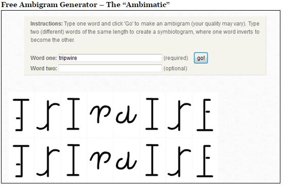 Ambigram Generator